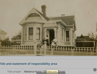 Historic view of the Medana Street heritage property